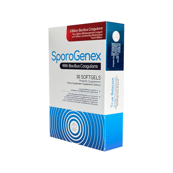 SPOROGENEX WITH BACILLUS COAGULANS (Caja x 30 cap) HEALTHY AMERICA - Imagen 2