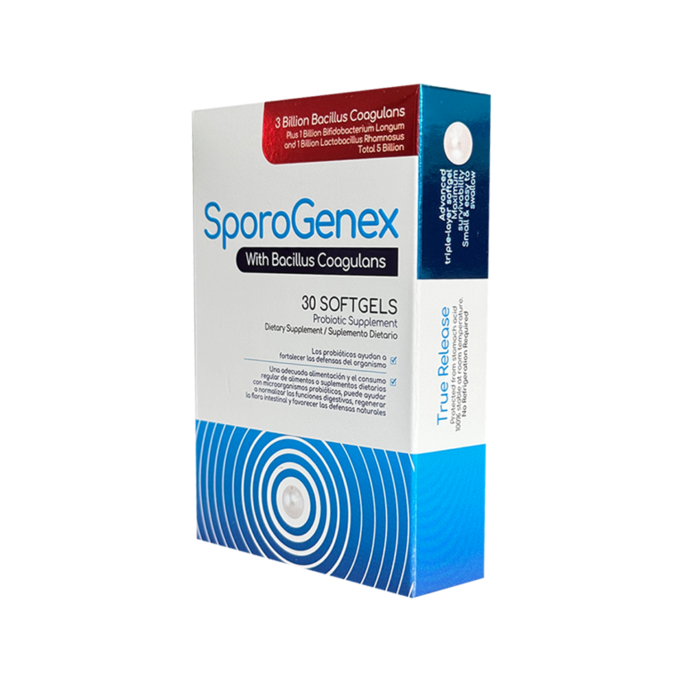 SPOROGENEX WITH BACILLUS COAGULANS (Caja x 30 cap) HEALTHY AMERICA - Imagen 2