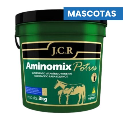 AMINOMIX POTROS JCR - Suplemento para Equinos en Crecimiento - VETNIL - 3kg - Veterinario Caballos