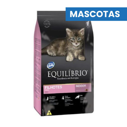 MASCOTAS EQUILIBRIO Alimento para Gatitos Indoor – Salud Intestinal y Desarrollo Cognitivo – 1.5kg – ADM ADM