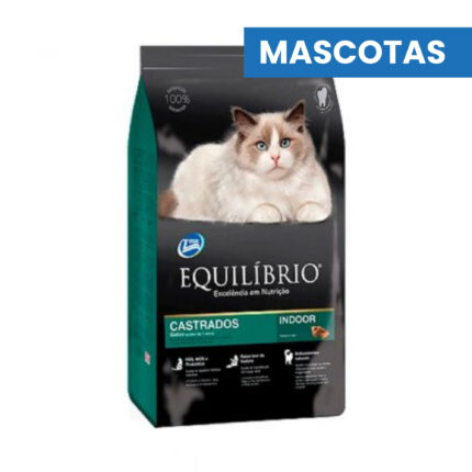 MASCOTAS EQUILIBRIO Alimento para Gatos Castrados +7 Años – Metabolismo Optimo y Riñones Sanos – 1.5kg – ADM ADM