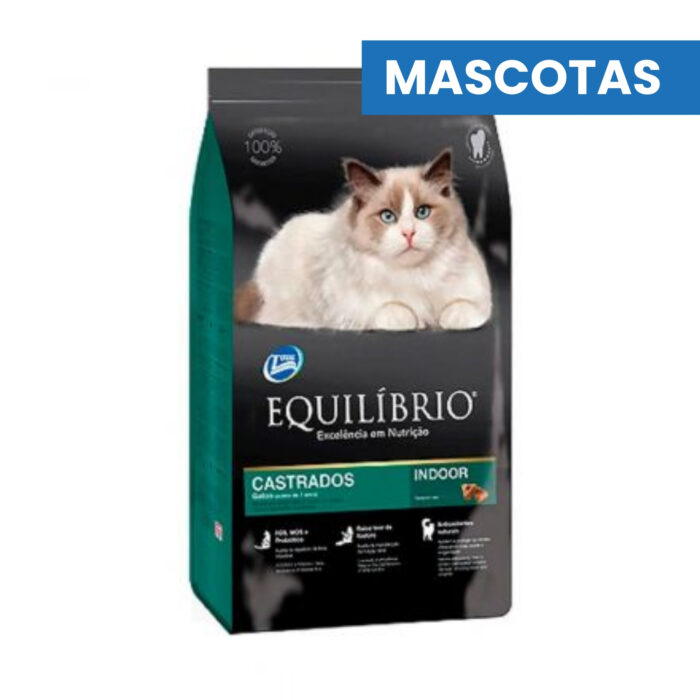 EQUILIBRIO Alimento para Gatos Castrados +7 Años - Metabolismo Optimo y Riñones Sanos - 1.5kg - ADM - Imagen 1