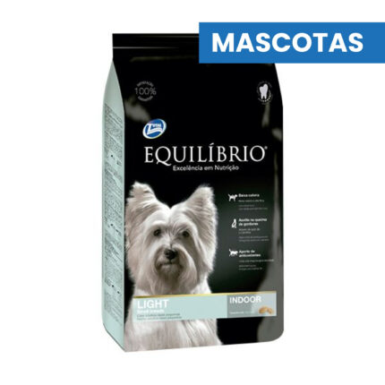 MASCOTAS EQUILIBRIO Light Razas Pequeñas – Alimento para Perros Adultos con Tendencia a la Obesidad – Bajo en Calorias, Alto en Fibra y L-Carnitina – 2kg – ADM ADM