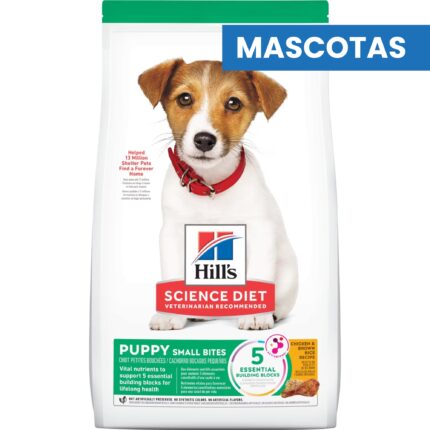 MASCOTAS HILL’S – PUPPY Cordero y Arroz – Nutricion Completa para Cachorros – Favorece Desarrollo Cerebral, Ojos y Huesos – 2.04kg ALIMENTOS VET HILL'S - PUPPY Small Bites - Sabor Delicioso, Formulacion Precisa - Optimo Comienzo en la Vida Cachorros - 2.04kg