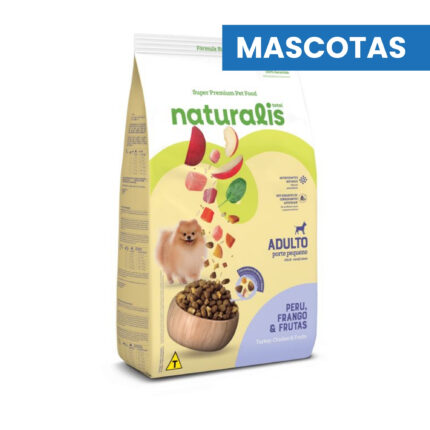 MASCOTAS NATURALIS Adulto Pavo, Pollo y Frutas – Tamaño Pequeño – Alimento para Perros con Proteinas Seleccionadas  Energía y Vitalidad  2.5kg  ADM ADM