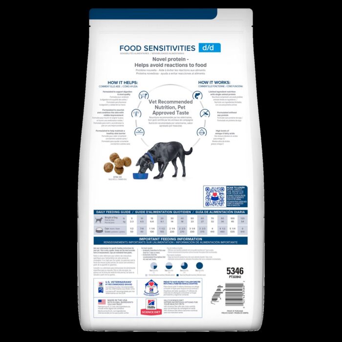 HILL'S Prescription Diet - D/D ALERGIAS ALIMENTARIAS - Alimento para Perros - Papa y Salmon - Apoyo Dermatitis - 3.62kg - Imagen 2
