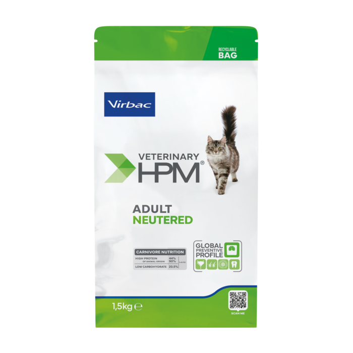 VIRBAC HPM ADULT NEUTERED CAT 1.5 Kg MASCOTAS - Imagen 2