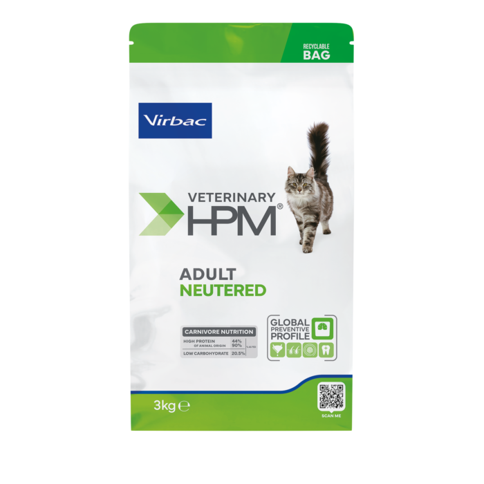 VIRBAC HPM ADULT NEUTERED CAT 3 Kg MASCOTAS - Imagen 2