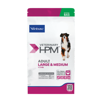 VIRBAC HPM ADULT DOG LARGE & MEDIUM – Nutrición Equilibrada y Peso Saludable – 3 kg