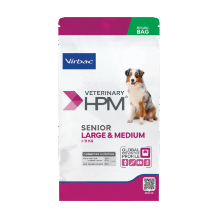 VIRBAC HPM SENIOR DOG LARGE & MEDIUM – Vitalidad, Protección Articular y Antioxidante –3 kg