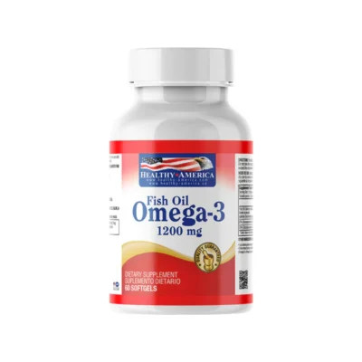 BIENESTAR Y NUTRICION OMEGA 3 FISH OIL 1200 mg (Frasco x 60 cap) HEALTHY AMERICA CARDIOVASCULAR Y CIRCULACION