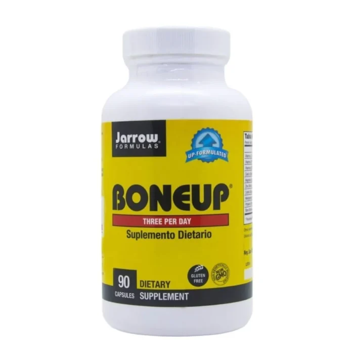 BONEUP – Suplemento para Fortalecer Sistema Oseo con Calcio y Vitaminas – JARROW FORMULAS – 90 CAPS - Imagen 1
