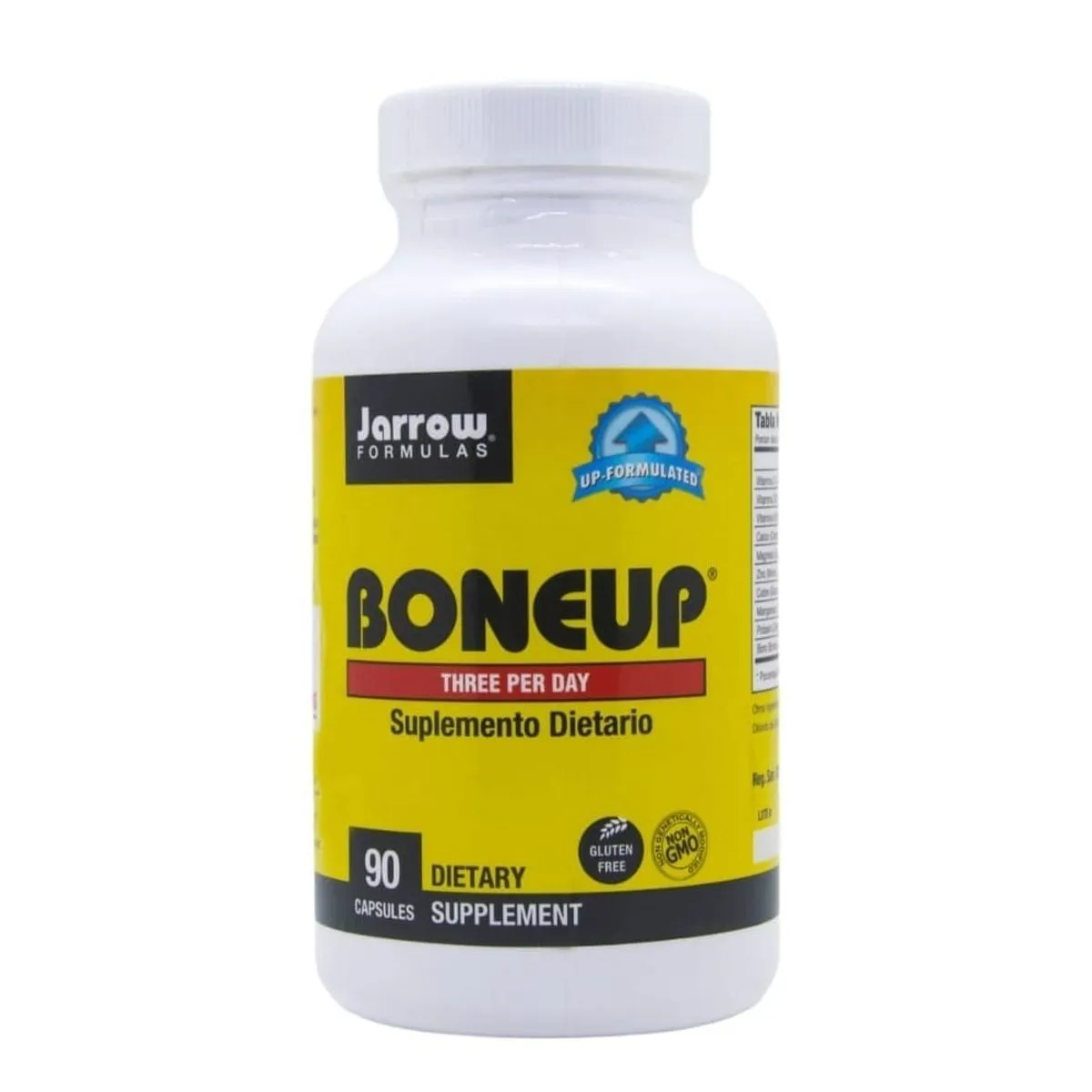 BIENESTAR Y NUTRICION BONEUP – Suplemento para Fortalecer Sistema Oseo con Calcio y Vitaminas – JARROW FORMULAS – 90 CAPS APOYO MUSCULAR