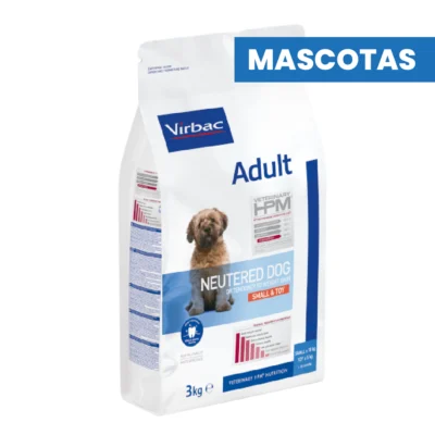 MASCOTAS VIRBAC HPM ADULT NEUTERED DOG SMALL & TOY – Control de Peso y Salud Dental 1.5 kg ALIMENTOS VET