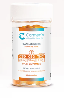BIENESTAR Y NUTRICION GOMAS PARA DOLOR – Suplemento Natural para Aliviar Molestias – CARMEN’S MEDICINALS – 30 unidades ALIVIO DEL DOLOR