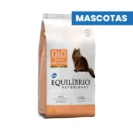 EQUILIBRIO Alimento Veterinario O&D Obesity & Diabetic Gatos - Bajo en Calorías, L-Carnitina y Cromo - Control de Peso y Glucosa - 2kg - ADM