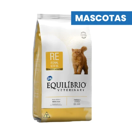 EQUILIBRIO Alimento Veterinario Renal Felino - Fibras Solubles y Antioxidantes - Protección Renal y Urinaria - 2kg - ADM