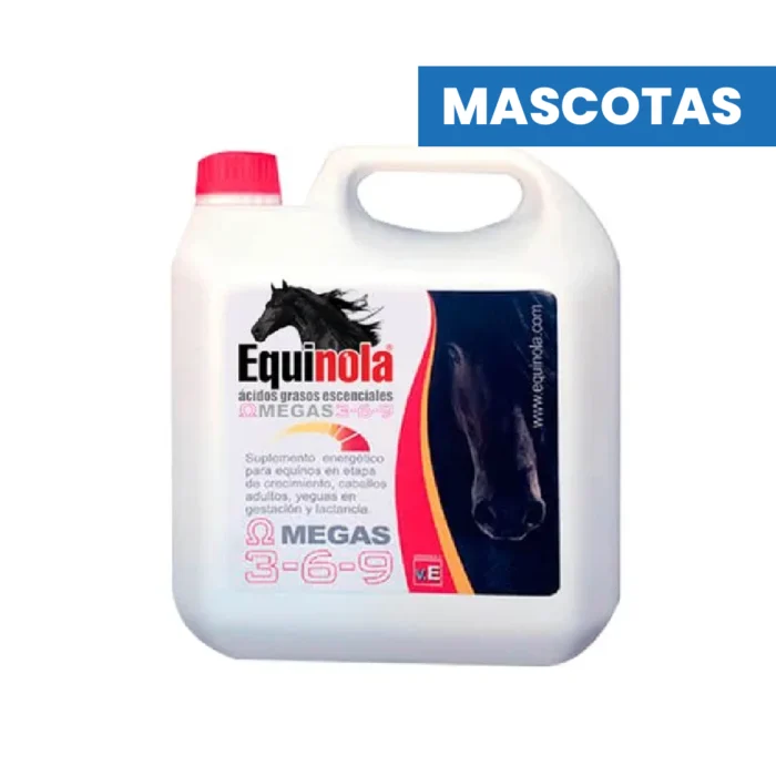 EQUINOLA - Aceite de Canola Omegas 3-6-9 Suplemento Energetico Equino x 4 Lts - Veterinario Caballos - Imagen 1