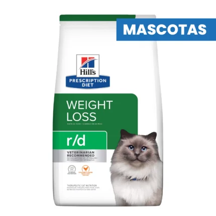 MASCOTAS HILL’S – C/D URINARY METABOLIC – Multicare + Metabolic Seco Gato Pollo – Formulado para Salud Urinaria y Peso, Ingredientes Sinergicos – 2.88kg ALIMENTOS VET HILL'S PRESCRIPTION DIET - R/D WEIGHT LOSS - Alimento Seco Gatos - Clinicamente Probado para Adelgazar, Alto en Fibra - Favorece la Masa Muscular - 1.81kg