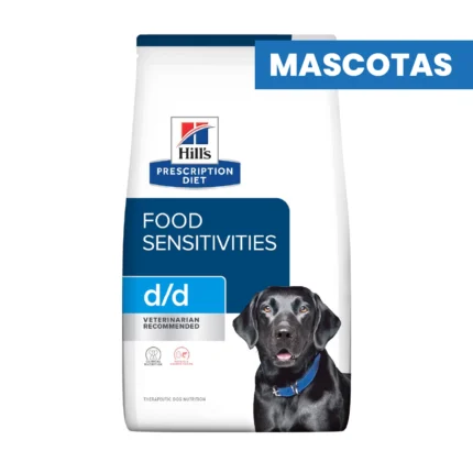 HILL'S Prescription Diet - D/D ALERGIAS ALIMENTARIAS - Alimento para Perros - Papa y Salmon - Apoyo Dermatitis - 3.62kg