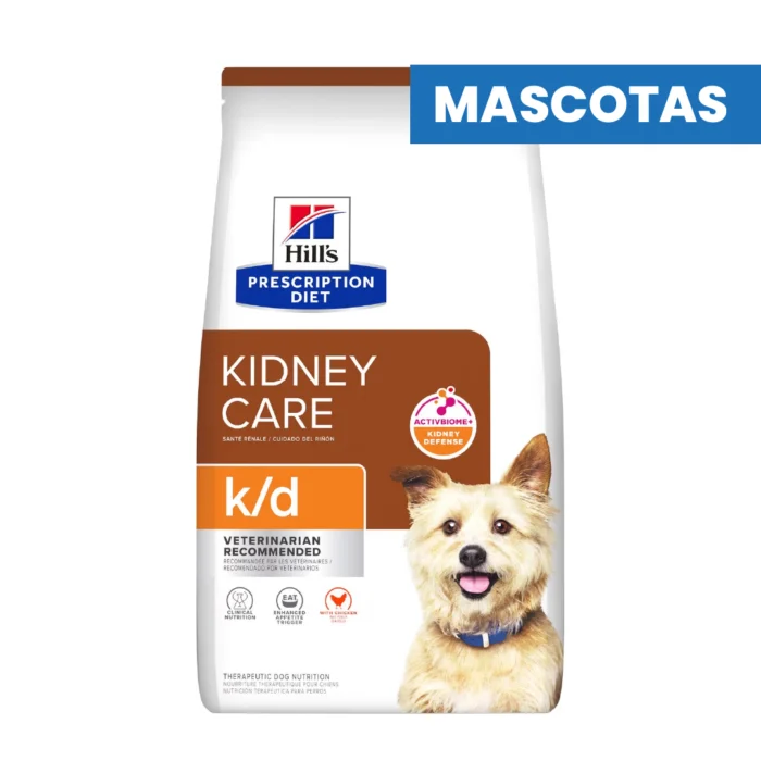 HILL'S Prescription Diet - K/D KIDNEY CARE - Alimento Seco para Perros - Apoyo Renal y Cardiovascular - 3.85kg - Imagen 1