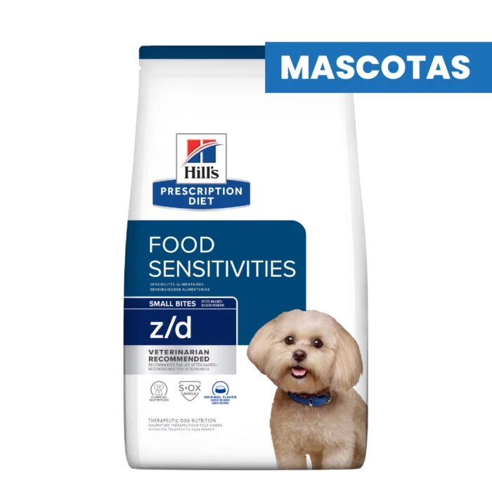 HILL'S Prescription Diet - Z/D ALERGIAS ALIMENTARIAS - Alimento Seco Razas Pequeña - Mejora Piel y Pelaje - 1.5kg - Imagen 1