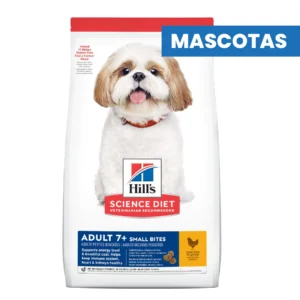 MASCOTAS HILL’S SCIENCE DIET ADULT 7+ SMALL BITES – Nutricion senior facil de digerir – RAZA PEQUEÑA – Omega 6, proteina magra, minerales – 2kg ALIMENTOS VET