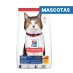 HILL'S SCIENCE DIET ADULT 7+ - Nutricion para Gatos Mayores - DRY FOOD - Musculo Magro, Digestion Saludable, Envejecimiento Activo - 1.81kg