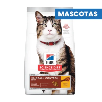 HILL'S SCIENCE DIET HAIRBALL CONTROL ADULT - Control de Bolas de Pelo - DRY FOOD - Piel y Pelaje Sanos, Proteina de Alta Calidad, Digestion Saludable - 3.2kg