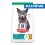 HILL'S SCIENCE DIET KITTEN INDOOR - Nutricion para gatitos de interior - DRY FOOD - DHA para cerebro y vista, digestion saludable, minerales para el desarrollo - 3.18kg