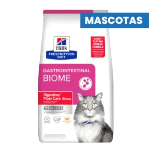 MASCOTAS HILL’S – BIOME GASTROINTESTINAL – Estres Gato Pollo – Tecnologia ActivBiome+, Fibras Prebioticas – Apoya Microbioma Intestinal – 1.81kg ALIMENTOS VET