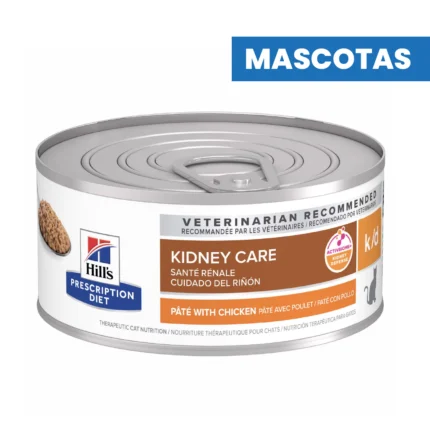 HILL'S - K/D KIDNEY CARE - PACK x 6 - Alimento Humedo Pollo para Gatos - Con ActivBiome+, Aminoacidos Esenciales, Omega-3 - Favorece Funcion Renal y Masa Muscular - 5.5OZ