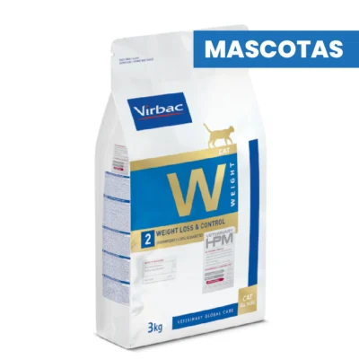 MASCOTAS VIRBAC HPM CAT WEIGHT LOSS & CONTROL 2 – Control de Peso Corporal y Composición Óptima – 3 kg ALIMENTOS VET