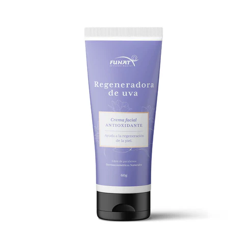 CUIDADO PERSONAL REGENERADORA CREMA FACIAL DE UVA – Protege, Hidrata y Rejuvenece – FUNAT – 60 g CUIDADO DE LA PIEL