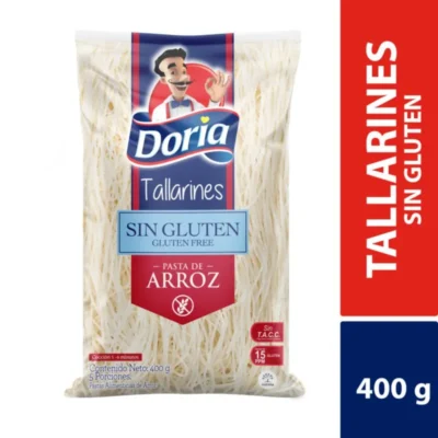 ALIMENTOS Y BEBIDAS Tallarin Arroz Sin gluten – DORIA – 400 g DORIA