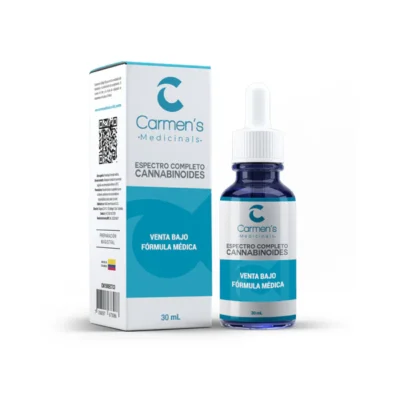 SALUD Y MEDICAMENTOS SOLUCIÓN ORAL ESPECTRO COMPLETO CANNABINOIDES 5% – CARMEN’S MEDICINALS – 30ml CANNABIS