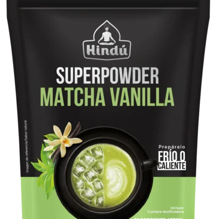 Superpowder Matcha Vanilla -  Mezcla en Polvo de Té Matcha con Sabor a Vainilla - Hindú - 100 g