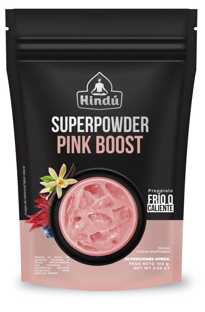 Superpowder Pink Boost -  Mezcla en Polvo de Té frutal - Hindú - 100 g - Imagen 1