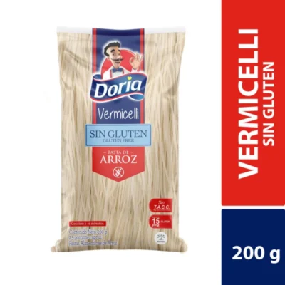 ALIMENTOS Y BEBIDAS Pasta Doria Vermicelli Arroz Sin Gluten – DORIA – 200 g DORIA