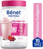 Proteína Whey Benet Colágeno Sabor Frutos Rojos - BÉNET- 375g