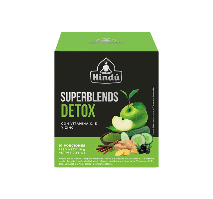 SUPERBLENDS DETOX (Caja X 10 Sobres) HINDÚ - Imagen 1