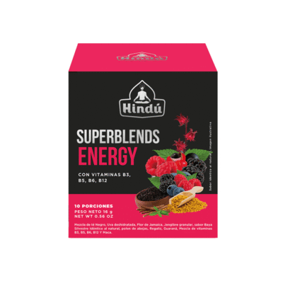 ALIMENTOS Y BEBIDAS SUPERBLENDS ENERGY (Caja X 10 Sobres) HINDÚ HNDU