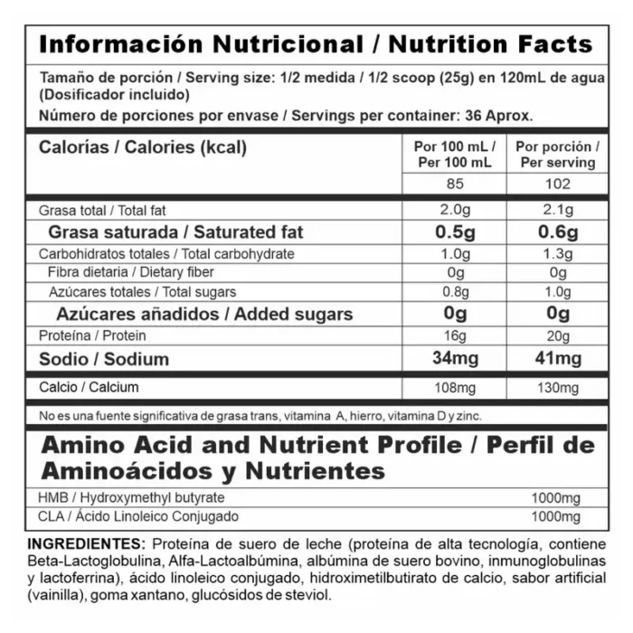 ISO CLEAN Vainilla (Envase x 2 lb) NUTRAMERICAN - Imagen 2