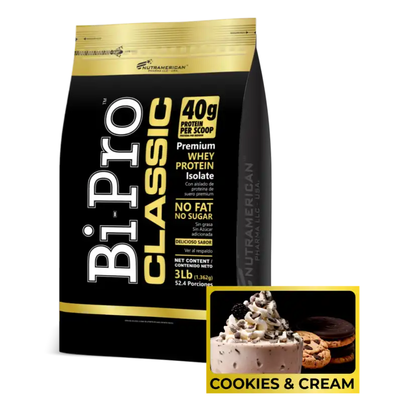SPORTS BIPRO CLASSIC Cookies & Cream (Envase x 3 lb) NUTRAMERICAN BEBIDA