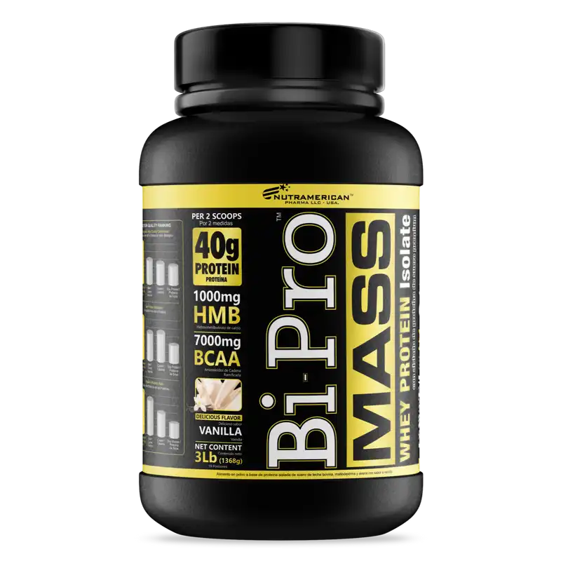 SPORTS BIPRO MASS Vainilla (Envase x 3 lb) NUTRAMERICAN