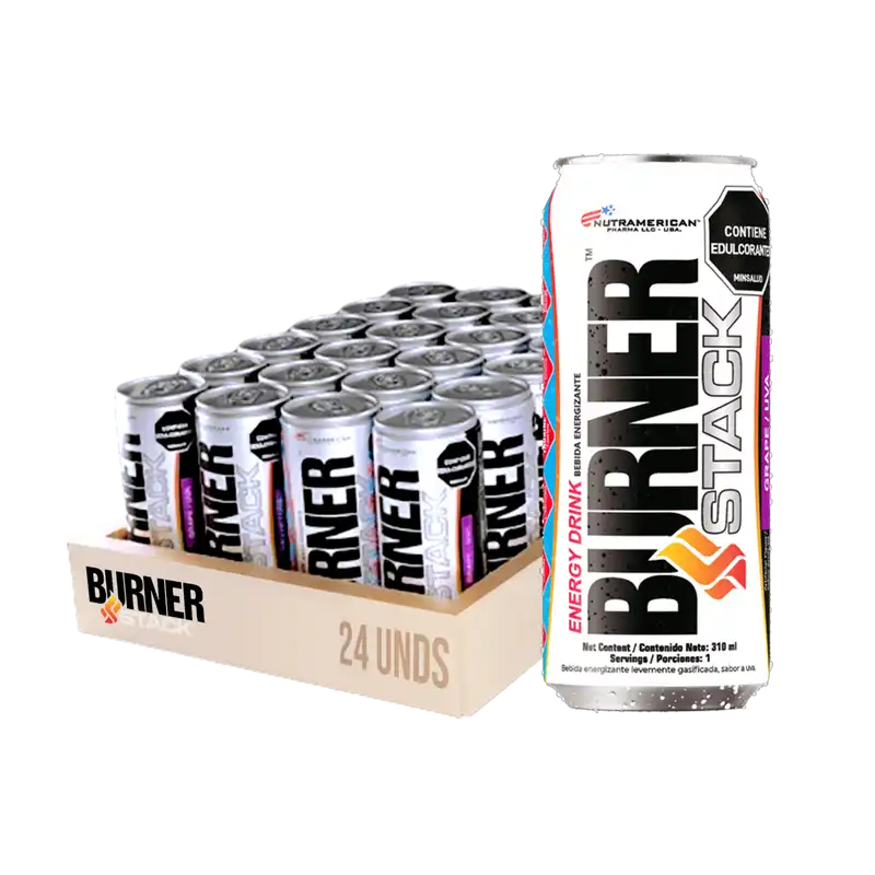 SPORTS BURNER STACK LATA (Paca de 24 Unidades) NUTRAMERICAN NUTRAMERICAN