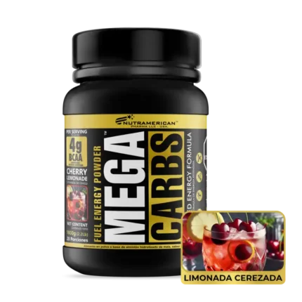 MEGA CARBS Limón Cereza (Envase x 2.2 lb) NUTRAMERICAN