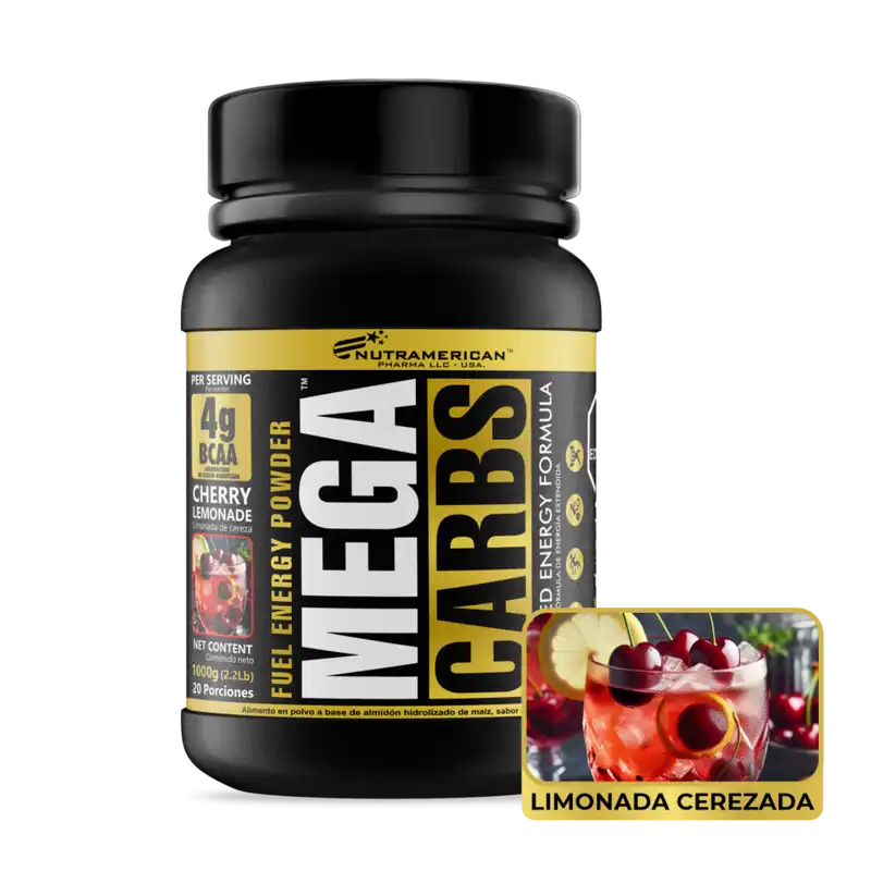 SPORTS MEGA CARBS Limón Cereza (Envase x 2.2 lb) NUTRAMERICAN NUTRAMERICAN