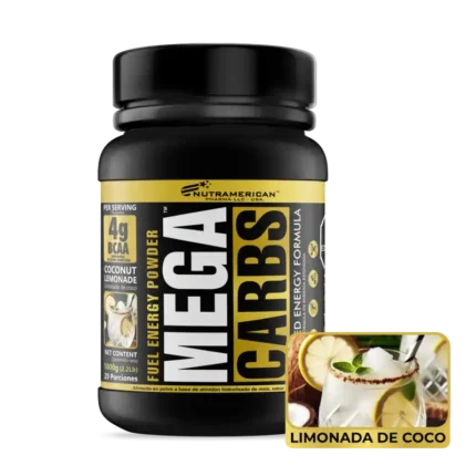 MEGA CARBS limonada de coco (Envase x 2.2 lb) NUTRAMERICAN