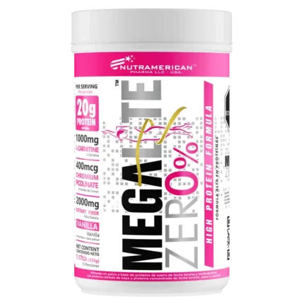 Mega Lite Zero% Vainilla (Envase x 1.17) NUTRAMERICAN